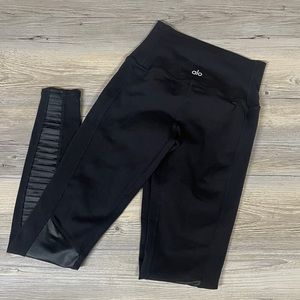 Alo Yoga Moto Black Leggings XS